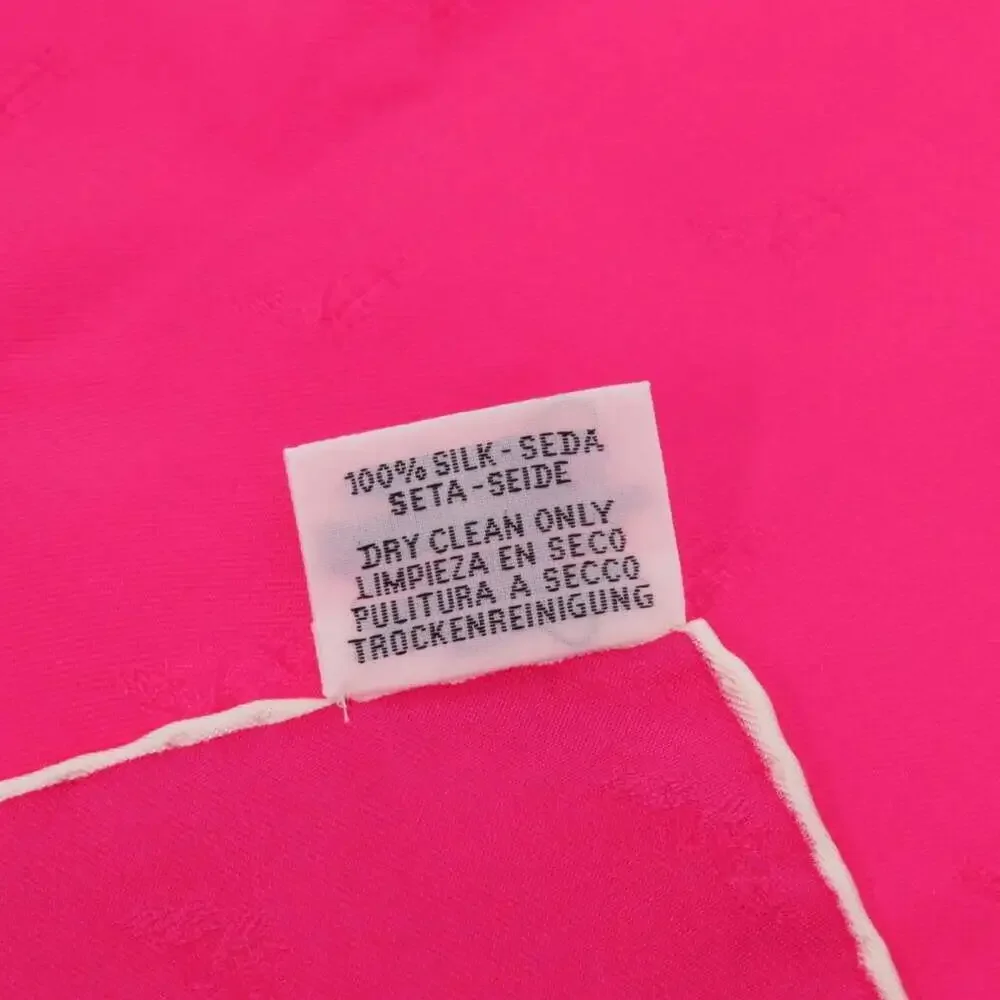 HERMES Pink Silk Scarf - Picture 5 of 5
